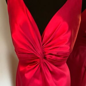 Jones New York red satin dress